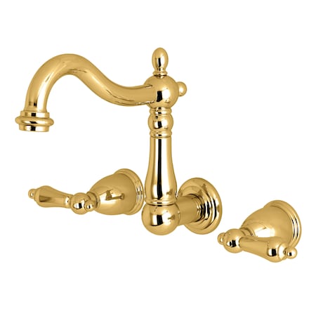 Heritage KS1252AL 8-Inch Center Wall Mount Bathroom Faucet KS1252AL
